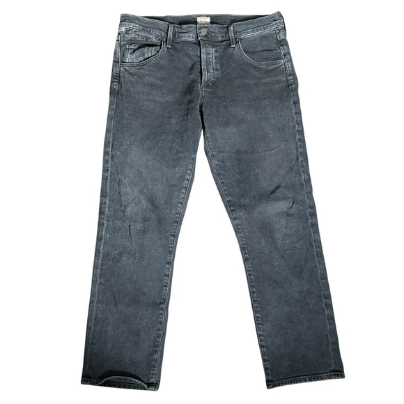 Citizen of humanity Emerson Mid Rise Relaxed In Black Pepper Size 29 Button Fly